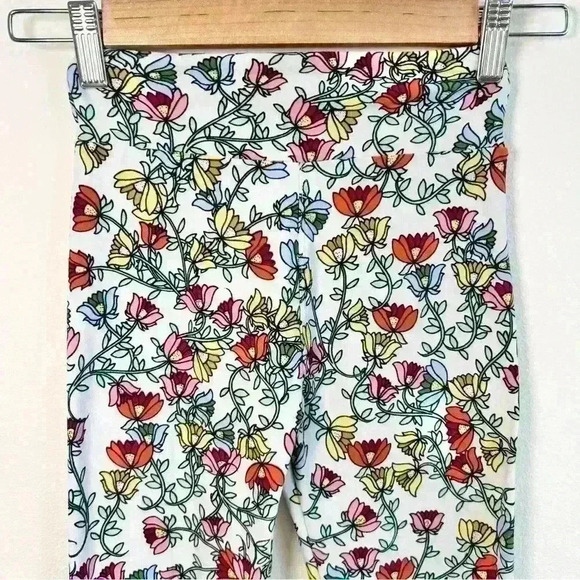 Lularoe Tween Vibrant Floral Leggings Size Tween - Picture 2 of 11